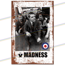Load image into Gallery viewer, MADNESS 30cm x 20cm MUSIC METAL SIGNS
