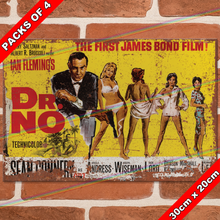 Load image into Gallery viewer, JAMES BOND 007 (DR. NO - 1962) 30cm x 20cm MOVIE METAL SIGNS
