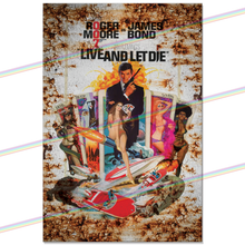 Load image into Gallery viewer, JAMES BOND 007 (LIVE AND LET DIE - 1973) 30cm x 20cm MOVIE METAL SIGNS