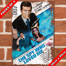 Load image into Gallery viewer, JAMES BOND 007 (THE SPY WHO LOVED ME - 1977) 30cm x 20cm MOVIE METAL SIGNS