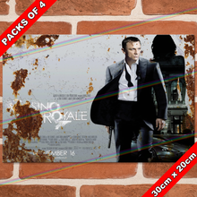 Load image into Gallery viewer, JAMES BOND 007 (CASINO ROYALE - 2006) 30cm x 20cm MOVIE METAL SIGNS