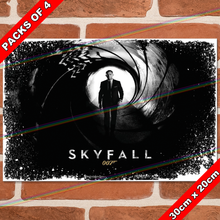 Load image into Gallery viewer, JAMES BOND 007 (SKYFALL - 2012) 30cm x 20cm MOVIE METAL SIGNS