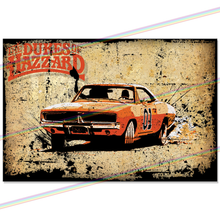 Load image into Gallery viewer, THE DUKES OF HAZARD (CAR) 30cm x 20cm TV METAL SIGNS
