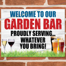 Load image into Gallery viewer, GARDEN BAR METAL SIGNS