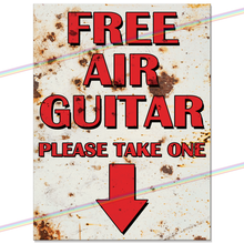 Load image into Gallery viewer, FREE AIR GUITAR METAL SIGNS