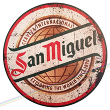 Load image into Gallery viewer, SAN MIGUEL CIRCLE WOOD SIGNS