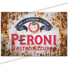 Load image into Gallery viewer, PERONI (LOGO) 30cm x 20cm METAL SIGNS