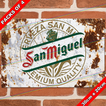 Load image into Gallery viewer, SAN MIGUEL (LOGO) 30cm x 20cm METAL SIGNS