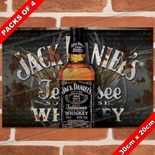 Load image into Gallery viewer, JACK DANIELS (BOTTLE) 30cm x 20cm METAL SIGNS