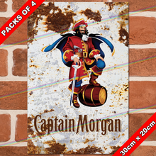 Load image into Gallery viewer, CAPTAIN MORGAN (LOGO) 30cm x 20cm METAL SIGNS