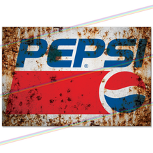 Load image into Gallery viewer, PEPSI LOGO 30cm x 20cm METAL SIGNS