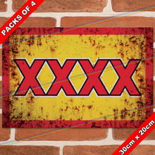 Load image into Gallery viewer, CASTLEMAINE XXXX (LOGO) 30cm x 20cm METAL SIGNS