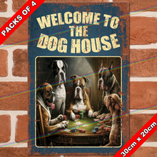 Load image into Gallery viewer, DOG HOUSE 30cm x 20cm METAL SIGNS