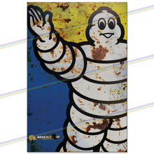 Load image into Gallery viewer, MICHELIN MAN WAVING 30cm x 20cm METAL SIGNS