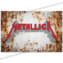 Load image into Gallery viewer, METALLICA (LOGO) 30cm x 20cm MUSIC METAL SIGNS