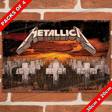 Load image into Gallery viewer, METALLICA (GRAVEYARD) 30cm x 20cm MUSIC METAL SIGNS
