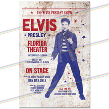 Load image into Gallery viewer, ELVIS PRESLEY (FLORIDA THEATRE) 30cm x 20cm MUSIC METAL SIGNS