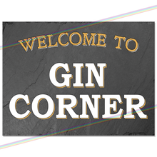 Load image into Gallery viewer, GIN CORNER METAL SIGNS