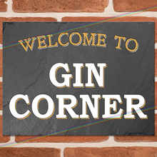 Load image into Gallery viewer, GIN CORNER METAL SIGNS