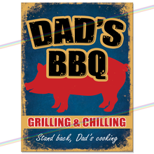 Load image into Gallery viewer, DADS BBQ METAL SIGNS