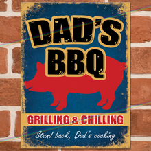 Load image into Gallery viewer, DADS BBQ METAL SIGNS