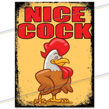 Load image into Gallery viewer, NICE COCK METAL SIGNS