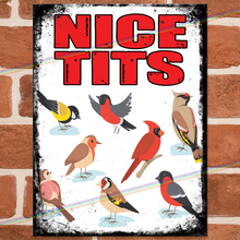 Load image into Gallery viewer, NICE TITS METAL SIGNS