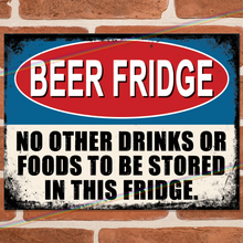 Load image into Gallery viewer, BEER FRIDGE METAL SIGNS