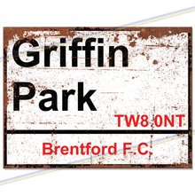 Load image into Gallery viewer, GRIFFIN PARK BRENTFORD FC FOOTBALL METAL SIGNS
