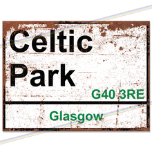 Load image into Gallery viewer, CELTIC PARK FOOTBALL METAL SIGNS