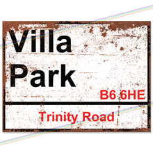 Load image into Gallery viewer, VILLA PARK TRINITY ROAD FOOTBALL METAL SIGNS