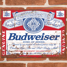 Load image into Gallery viewer, BUDWEISER METAL SIGNS