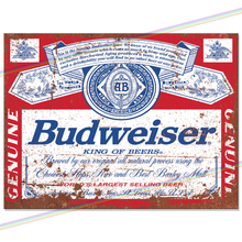Load image into Gallery viewer, BUDWEISER METAL SIGNS