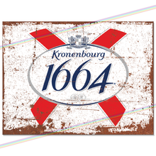 Load image into Gallery viewer, KRONENBOURG 1664 METAL SIGNS