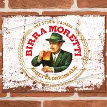 Load image into Gallery viewer, BIRRA MORETTI METAL SIGNS