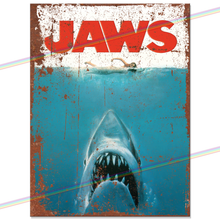 Load image into Gallery viewer, JAWS MOVIE METAL SIGNS