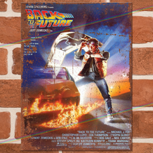Load image into Gallery viewer, BACK TO THE FUTURE MOVIE METAL SIGNS