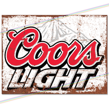 Load image into Gallery viewer, COORS LIGHT METAL SIGNS