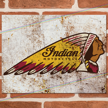 Load image into Gallery viewer, INDIAN MOTORCYCLE (LOGO) METAL SIGNS