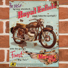 Load image into Gallery viewer, ROYAL ENFIELD (1954 POSTER) METAL SIGNS