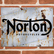 Load image into Gallery viewer, NORTON MOTORCYCLES (LOGO) METAL SIGNS