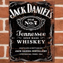 Load image into Gallery viewer, JACK DANIELS (BLACK) METAL SIGNS