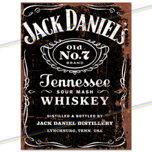 Load image into Gallery viewer, JACK DANIELS (BLACK) METAL SIGNS