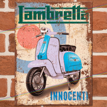 Load image into Gallery viewer, LAMBRETTA (INNOCENTI) METAL SIGNS