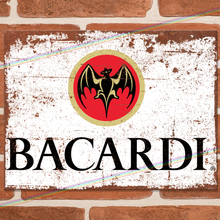 Load image into Gallery viewer, BACARDI RUM METAL SIGNS
