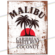 Load image into Gallery viewer, MALIBU RUM METAL SIGNS
