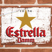 Load image into Gallery viewer, ESTRELLA DAMM METAL SIGNS