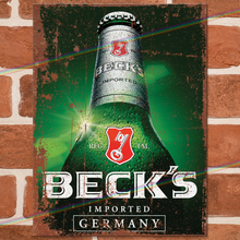 Load image into Gallery viewer, BECKS (BOTTLE) METAL SIGNS