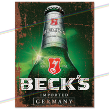 Load image into Gallery viewer, BECKS (BOTTLE) METAL SIGNS
