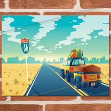 Load image into Gallery viewer, ROUTE 66 JEEP METAL SIGNS